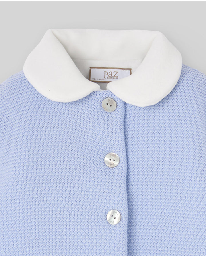 Knit coat for babies lined with soft