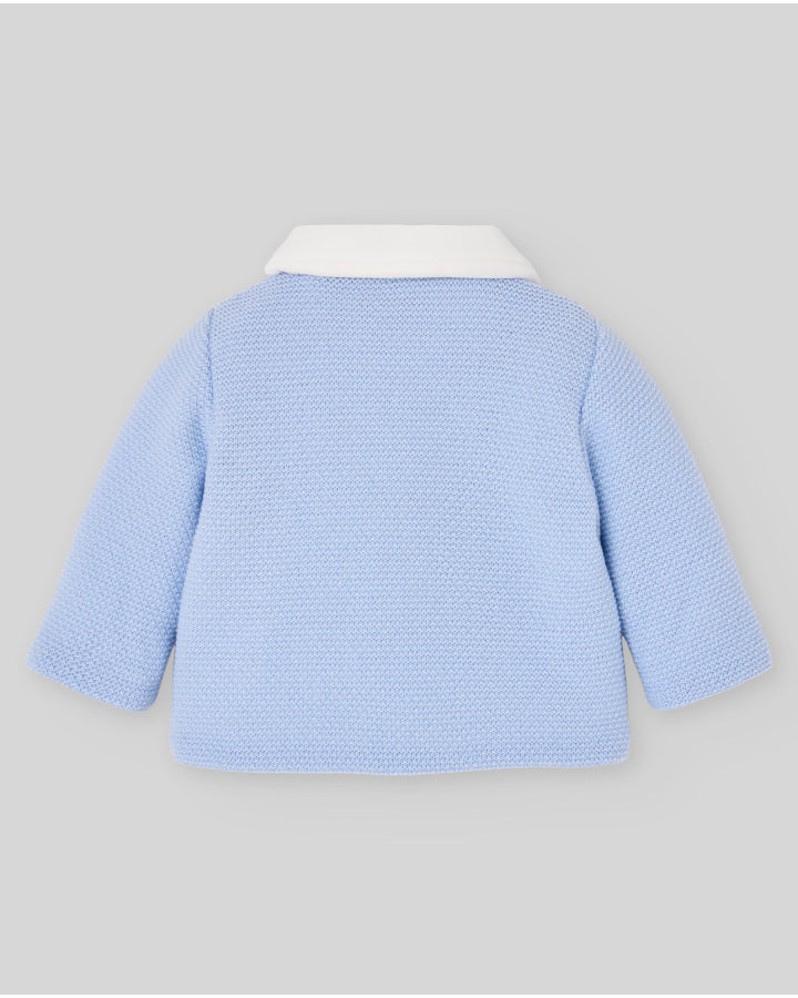 Knit coat for babies lined with soft