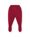 Red Footed Knitted Leggings