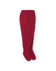 Red Footed Knitted Leggings