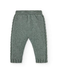 Gray-green Knitted Trousers