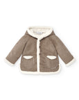 Faux Sheepskin Coat for Baby with Hoodie