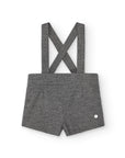 Dark Grey Shorts with suspended straps