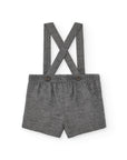 Dark Grey Shorts with suspended straps