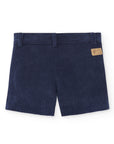 Dark Blue Corduroy Shorts