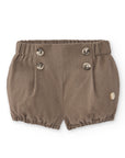 Brown Cotton Bloomers with front button