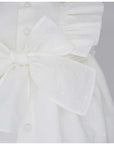 WHITE EMBROIDERED MUSLIN CEREMONY DRESS