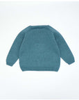 White and Yello Green Jumper with Caravan Detail