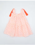 Coral Floral dress for Baby Girl