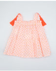 Coral Floral dress for Baby Girl