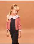 Dark Grey Tartan Dungarees for Girl