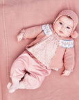 Pink Corduroy Trousers with Little Bow