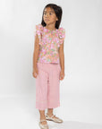 Long pink linen pants