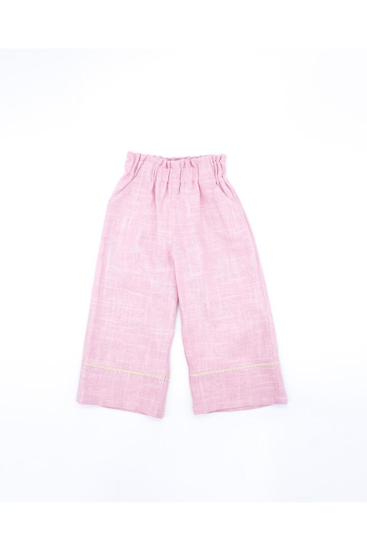 Long pink linen pants