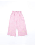 Long pink linen pants