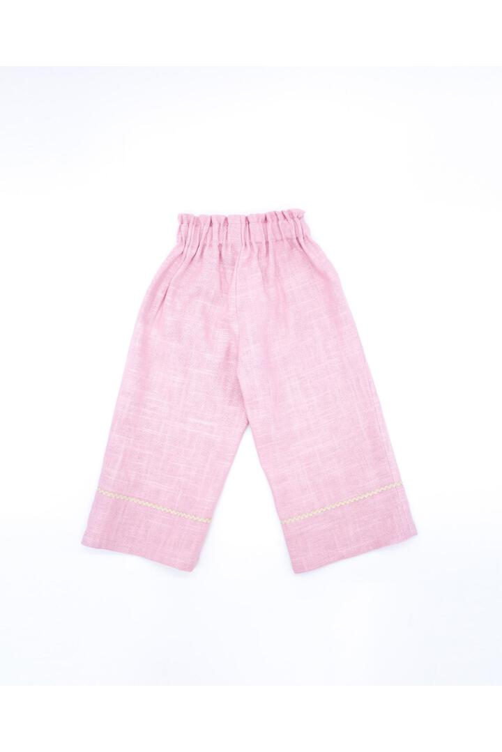 Long pink linen pants