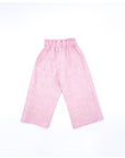 Long pink linen pants