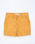 Mustard linen Bermuda shorts