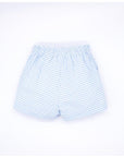 Blue gingham bermuda shorts