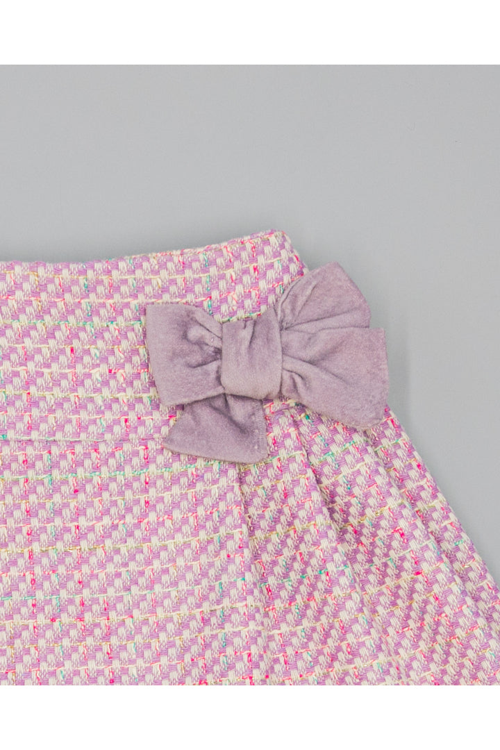 Lilac Structured Fabric Skirt