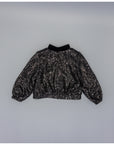 Black bomber jacket for girls