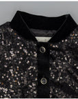 Black bomber jacket for girls