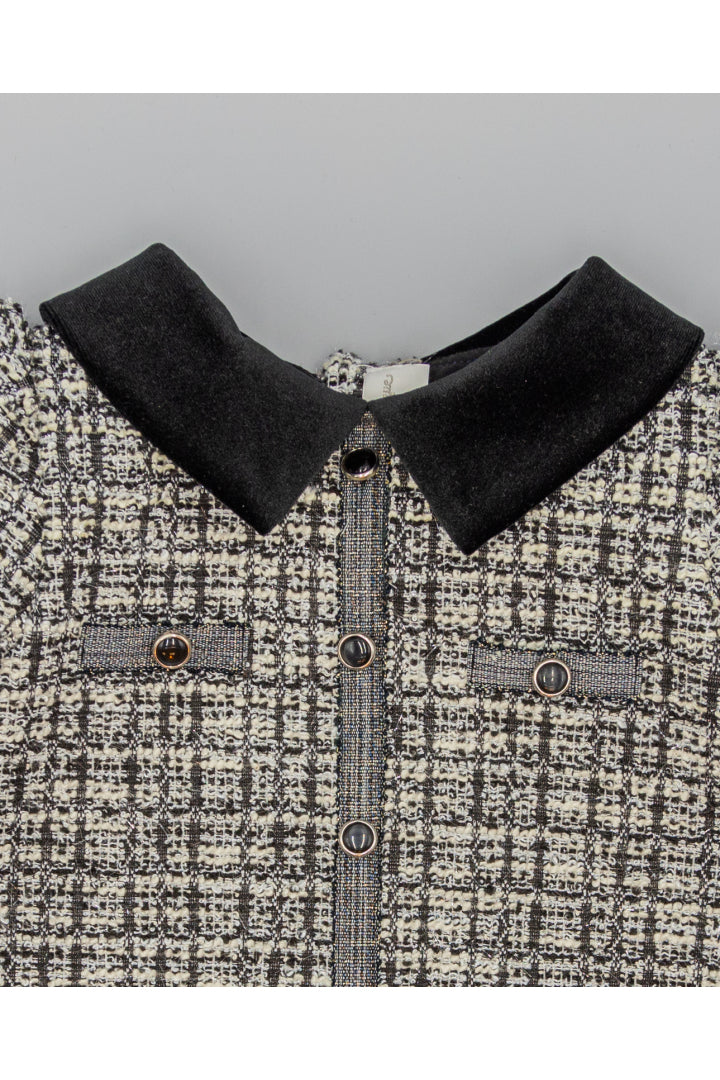 Chanel-inspired Grey Dress