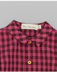 BURGUNDY VIELLA SHIRT WITH CHECKS