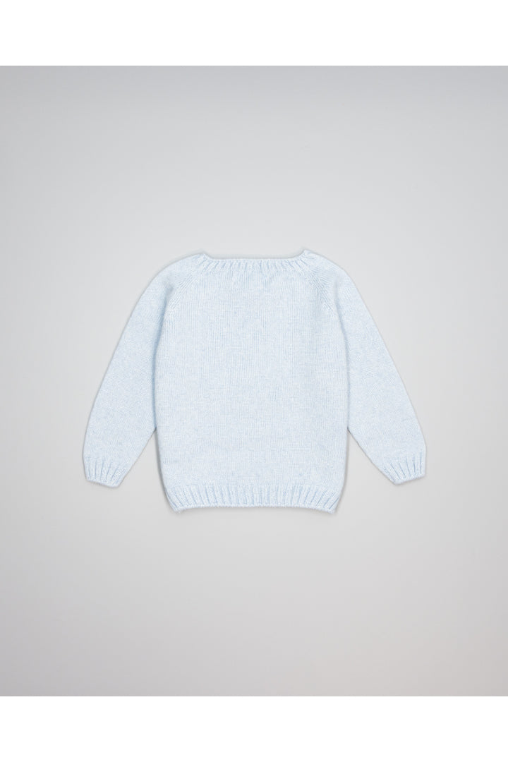 Baby jumper in cashmere with bunny