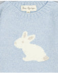 Baby jumper in cashmere with bunny
