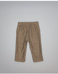 BROWN HERRINGBONE BOYS TROUSERS WITH SIDE POCKETS