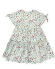 Light Blue Floral Print Dress for Girl