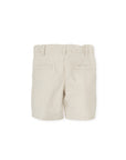 Beige Striped Bermuda Shorts for Boys