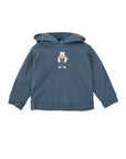 Baby Boy Dark Blue Hooded Sweatshirt