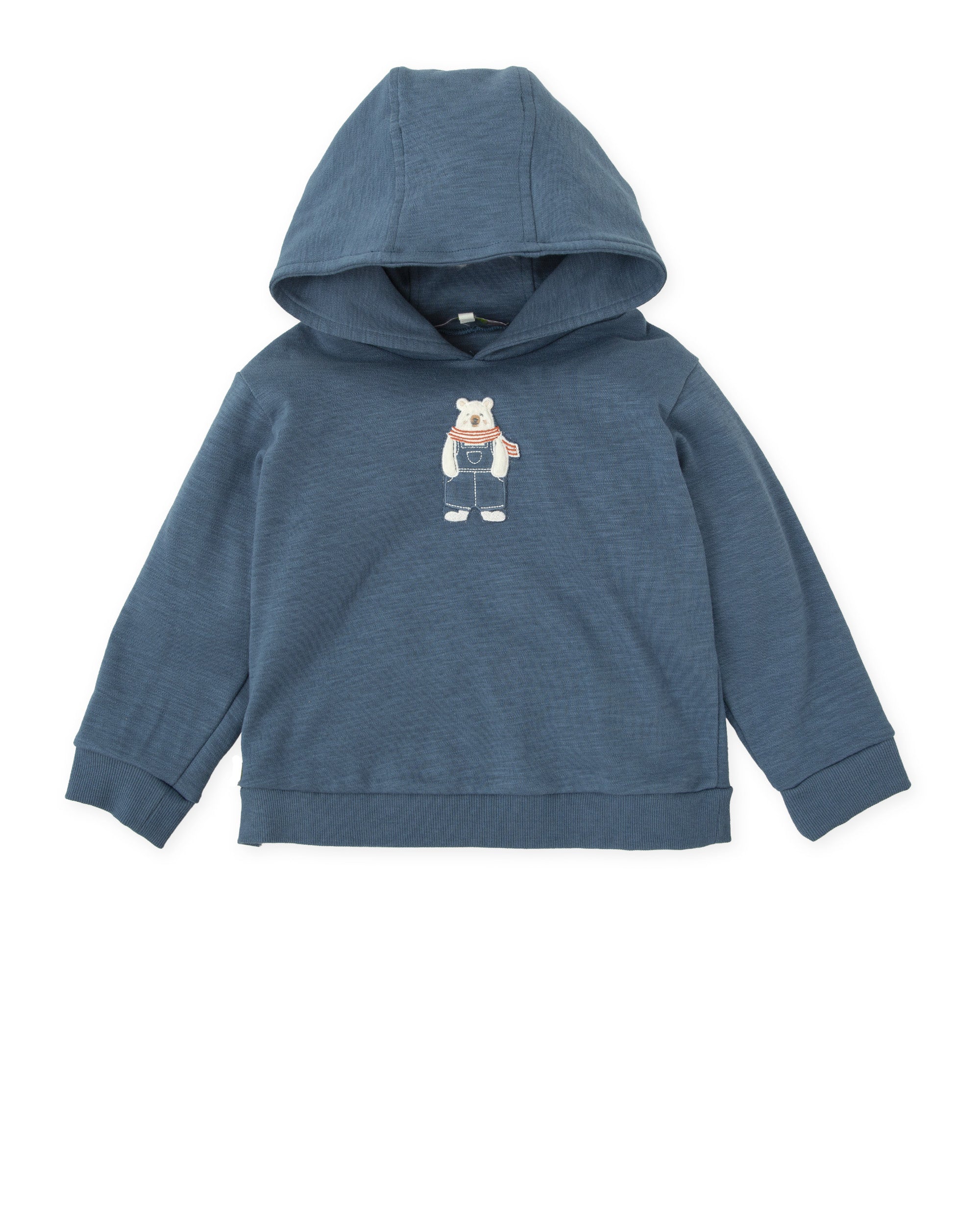 Baby Boy Dark Blue Hooded Sweatshirt