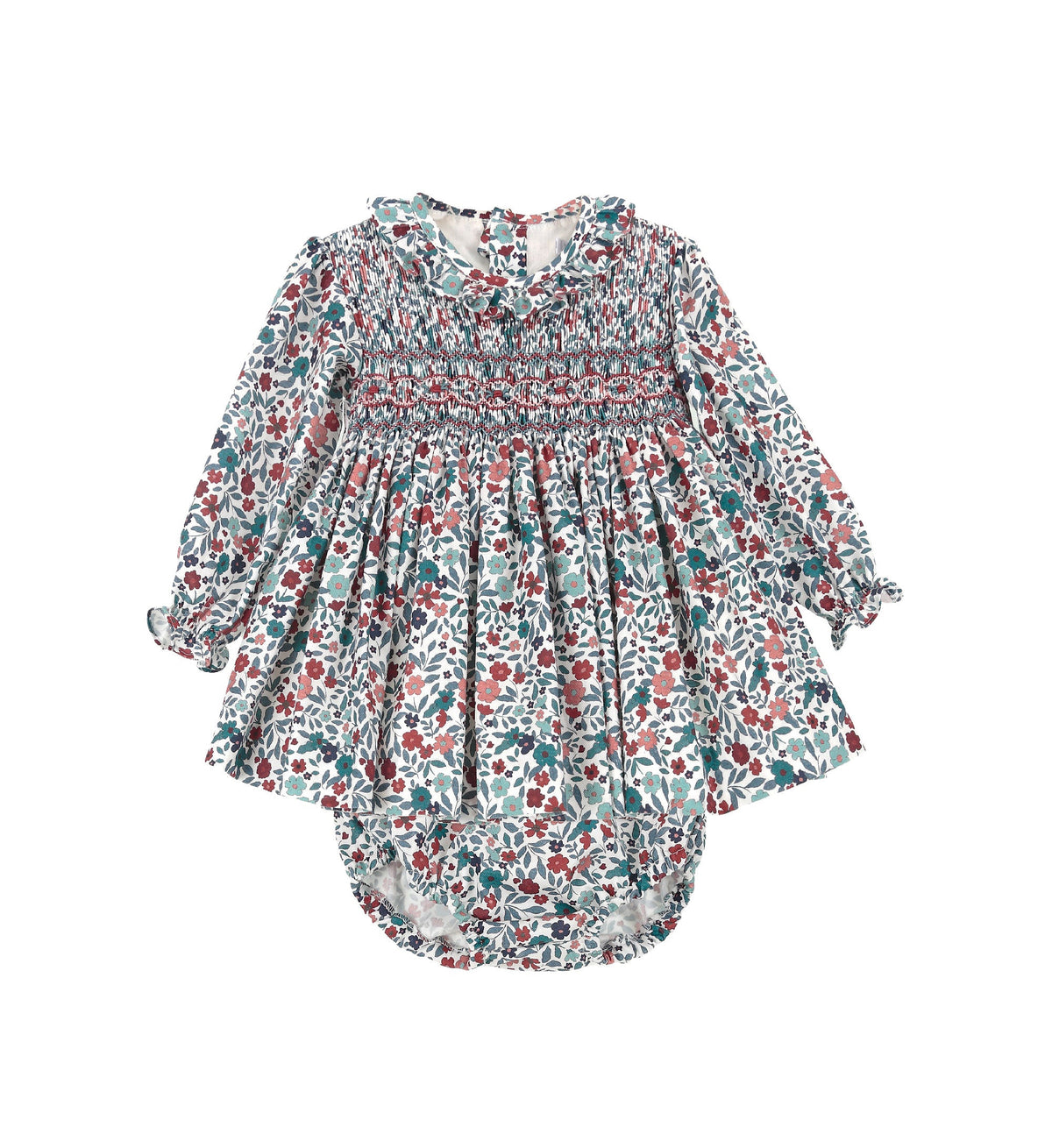 Floral long sleeve dress.