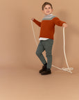 Knitted Orange Jumper for boys