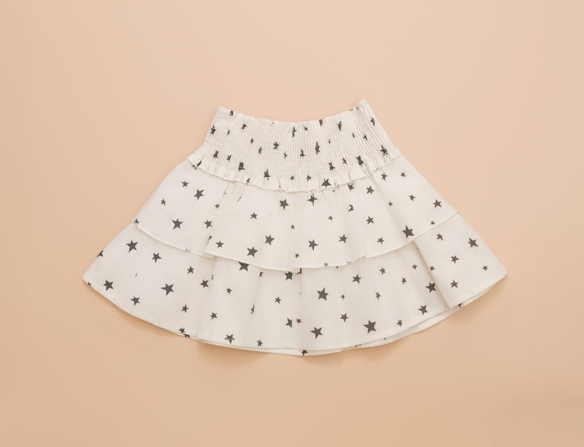 Cream skirt with star print