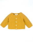 Mustard Knitted Cardigan for Baby Girl