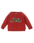 Red Knitted Motorbike Sweater