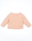 Baby Pink Braided Knitted Cardigan