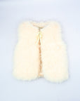 Light Pink Faux-Fur Sleeveless Gilet