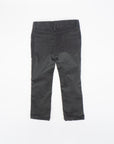 Dark Grey Stretch Velvet Trousers