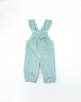 Mint Corduroy Long Overalls