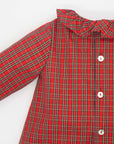 Red Plaid Cotton Blouse