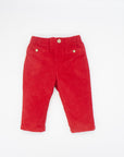 Red Corduroy Long Pants