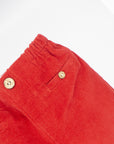 Red Corduroy Long Pants