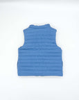 Reversible Quilted Vest in Green and Blue