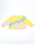 Tricolor Pink, Yellow, and Green Knit Jacket