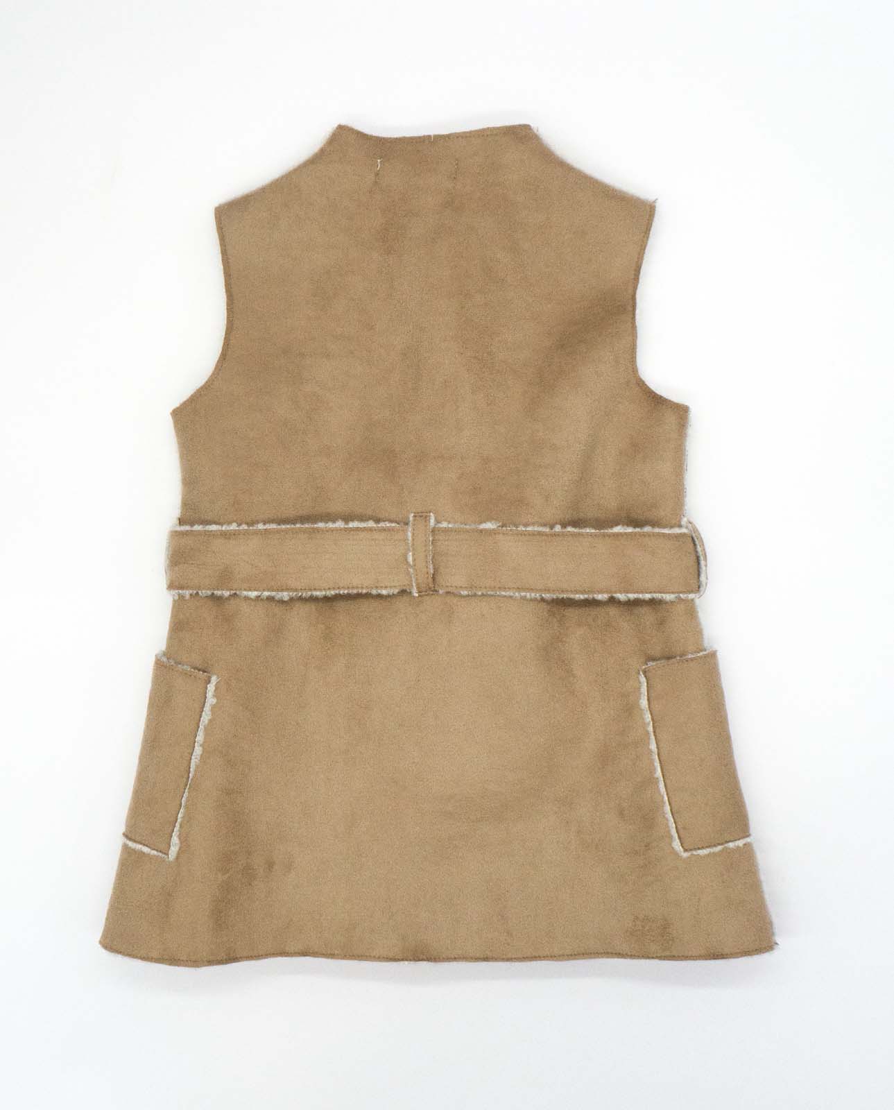 euro pig skin×linen switching vest euro pig skin×linen switching vest